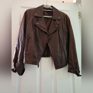 Victoria's Secret Chocolate Leather Jacket